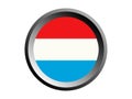 3D Round Flag of Luxembourg