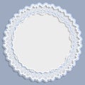 3D round frame, vignette with ornaments, lace frame, bas-relief ornament, festive pattern, white pattern, template greetings