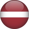 Latvia 3D Rounded Flag Vector Button Icon