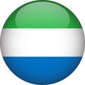 Sierra Leone 3D Rounded Flag Vector