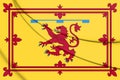 Royal Standard of the Duke of Rothesay. 3D Illustration Royalty Free Stock Photo