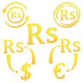 3D Rupee Pakistan currency symbol icon