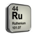 3d Ruthenium element Royalty Free Stock Photo