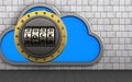 3d safe cloud Royalty Free Stock Photo