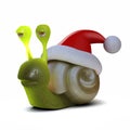 3d Santa snail