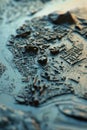 3D satellite scan model of an urban area showcasing elevation land usage and topographical layers with precise geospatial data.