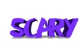 Scary 3d colored logo