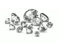 3d Scattered diamonds