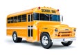 3d school bus Royalty Free Stock Photo