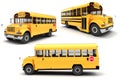3d school bus Royalty Free Stock Photo