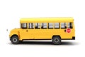 3d school bus Royalty Free Stock Photo