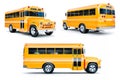 3d school bus Royalty Free Stock Photo