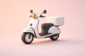 3d scooty with storage box at the backside Royalty Free Stock Photo