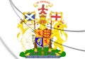 3D Scotland Royal Coat of Arms.