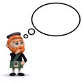 3d Scotsman thought bubble