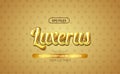 3d script golden luxury editable text effect. eps vector file. elegant classic modern emblem