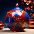 3D sculpture design abstract pottery can bring a unique and modern twist to traditional Lunar New Year decorations.