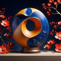 3D sculpture design abstract pottery can bring a unique and modern twist to traditional Lunar New Year decorations.