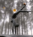 Statue In The Woods, Surreal Figure and Objects