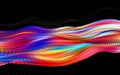 3D sea colorful abstract twisted fluide shape