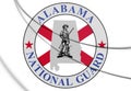 3D Seal of Alabama National Guard, USA.