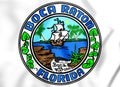3D Seal of Boca Raton Florida, USA