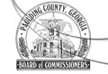 3D Seal of Paulding County Georgia, USA.