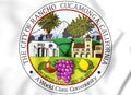 3D Seal of Rancho Cucamonga, USA.