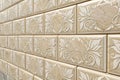 3D seamless ceramic wall tiles design with marble texture Royalty Free Stock Photo