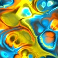 3d seamless fractal background with flowing colors