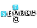 3D Search Faq Crossword Royalty Free Stock Photo