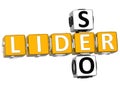 3D Seo Lider Crossword Royalty Free Stock Photo