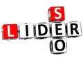 3D Seo Lider Crossword Royalty Free Stock Photo