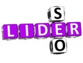 3D Seo Lider Crossword Royalty Free Stock Photo