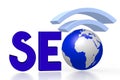 3D SEO search engine optimization/ Internet concept Royalty Free Stock Photo