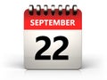 3d 22 september calendar