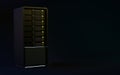 3d servers render black Royalty Free Stock Photo