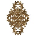 3d set of an ancient gold ornament on a white background