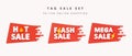 3d Set of tag sale for shopping online concept. icon isolated on white background. 3d rendering illustration. Clipping Royalty Free Stock Photo