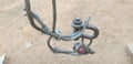 D-shackles are using for materials lifting in a Industry, D-shackle with wire rope sling.