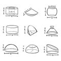 3d shapes sketch volume mathematics geometric