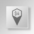 3D share market icon Business Concept