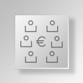 3D Shareholders icon Business Concept