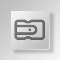 3D sharpener icon Business Concept