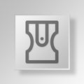 3D sharpener icon Business Concept