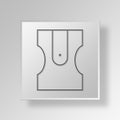 3D sharpener icon Business Concept