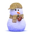 3d Sherlock snowman