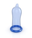 3d shinny and glossy blue condom