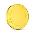 3d shiny gold coin