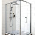 3D shower in bathroom isolated Royalty Free Stock Photo